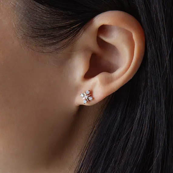 Серьги с выращенными бриллиантами 0,289 ct, изображение 2