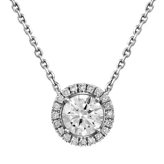 Подвеска с выращенными бриллиантами 0.988 ct