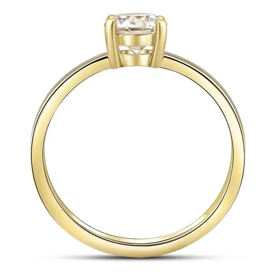 Кольцо с выращенным бриллиантом 0.710 ct, изображение 3