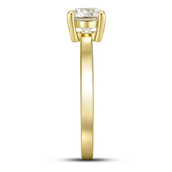 Кольцо с выращенным бриллиантом 0.710 ct, изображение 4