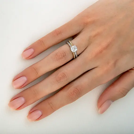 Кольцо с выращенными бриллиантами 1,260 ct, изображение 5