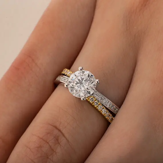 Кольцо с выращенными бриллиантами 1,260 ct, изображение 6