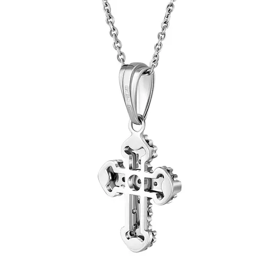 Крест с выращенными бриллиантами 0.265 ct, изображение 2