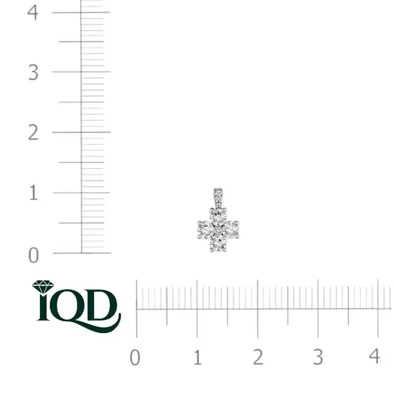Подвеска с выращенными бриллиантами 0.545 ct, изображение 3