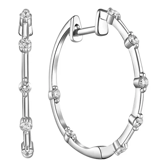 Серьги с выращенными бриллиантами 0,294 ct