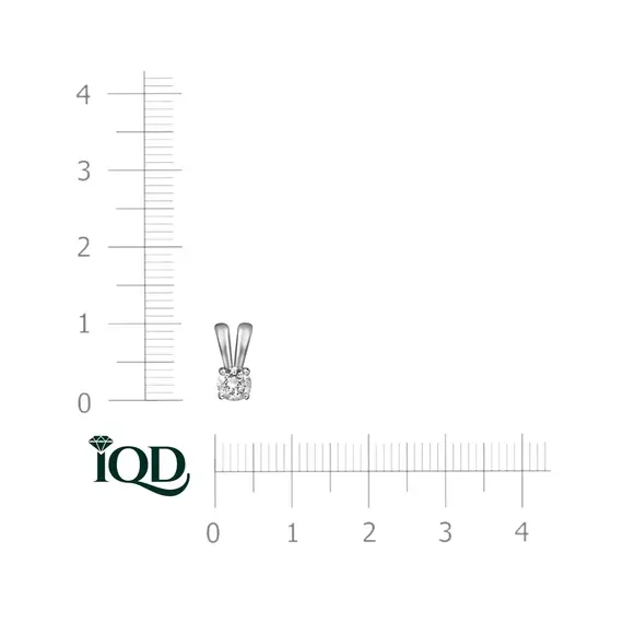 Подвеска с выращенным бриллиантом 0.310 ct, изображение 3