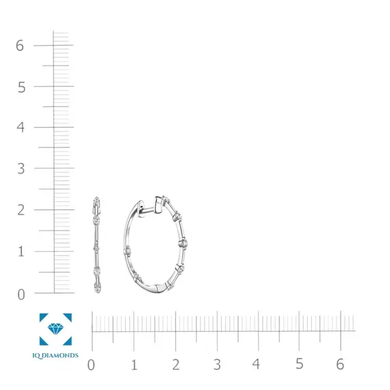Серьги с выращенными бриллиантами 0,294 ct, изображение 4