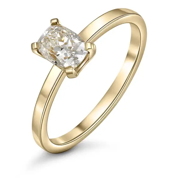 Кольцо с выращенным бриллиантом 0.510 ct, изображение 2