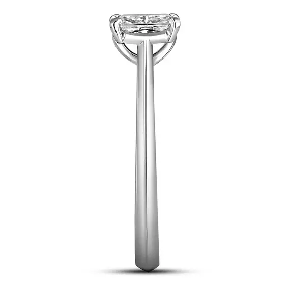 Кольцо с выращенным бриллиантом огранки "Радиант" 0,723 ct, изображение 4
