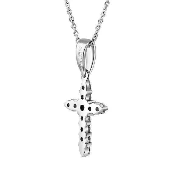 Крест с выращенными бриллиантами 0,291 ct, изображение 2