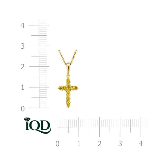 Крест с выращенными бриллиантами 0.355ct, изображение 3