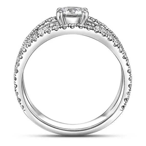Кольцо с выращенными бриллиантами 1.351 ct, изображение 4