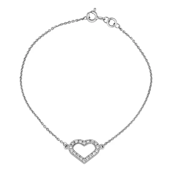 Браслет с выращенными бриллиантами 0.176 ct