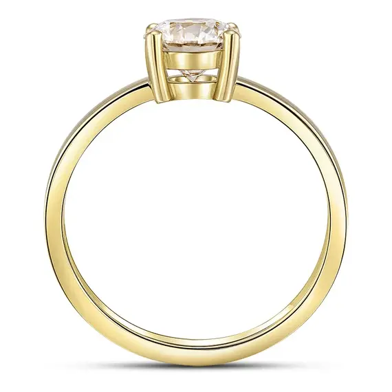 Кольцо с выращенным бриллиантом 1.080 ct, изображение 3