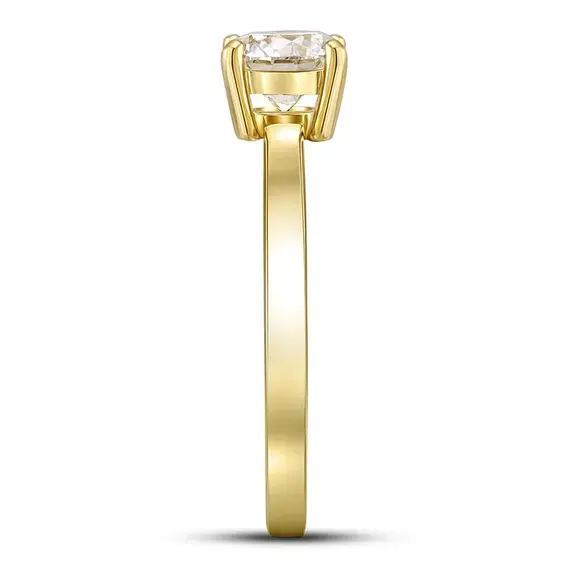 Кольцо с выращенным бриллиантом 1.080 ct, изображение 4