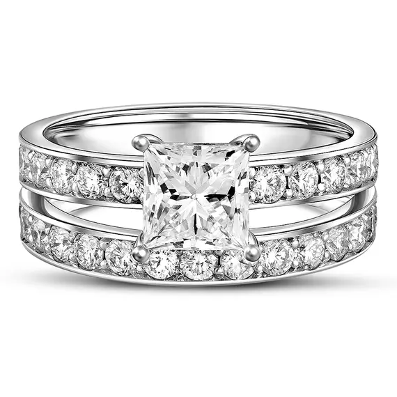 Кольцо с выращенными бриллиантами 2.247 ct, изображение 2