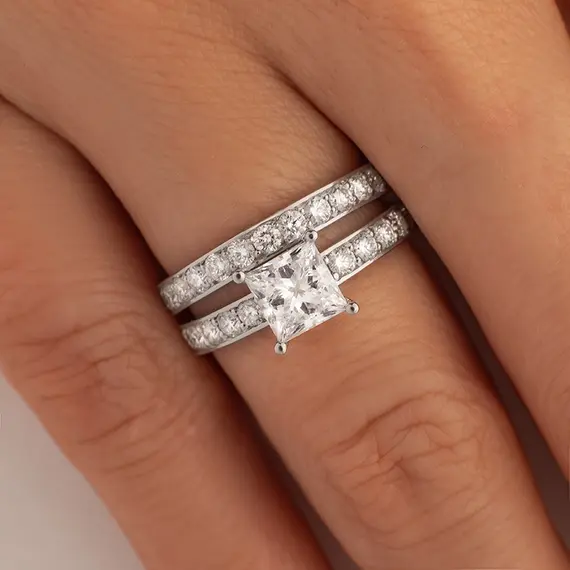 Кольцо с выращенными бриллиантами 2.247 ct, изображение 5