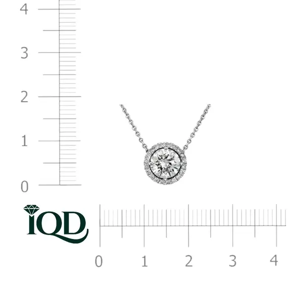 Подвеска с выращенными бриллиантами 1.068 ct, изображение 3