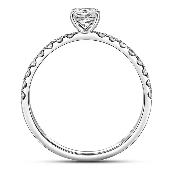 Кольцо с выращенными бриллиантами 1.053 ct, изображение 3