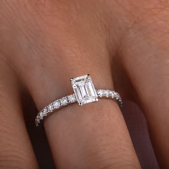 Кольцо с выращенными бриллиантами 1.053 ct, изображение 7