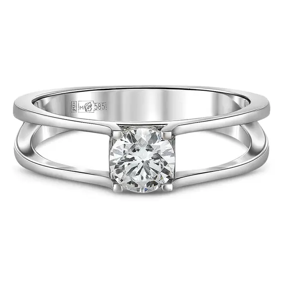 Кольцо с выращенным бриллиантом 0.427 ct, изображение 2