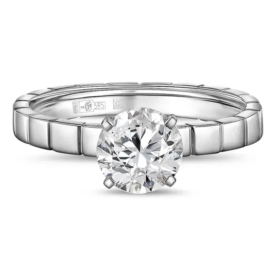 Кольцо с выращенным бриллиантом 0,262 ct, изображение 2