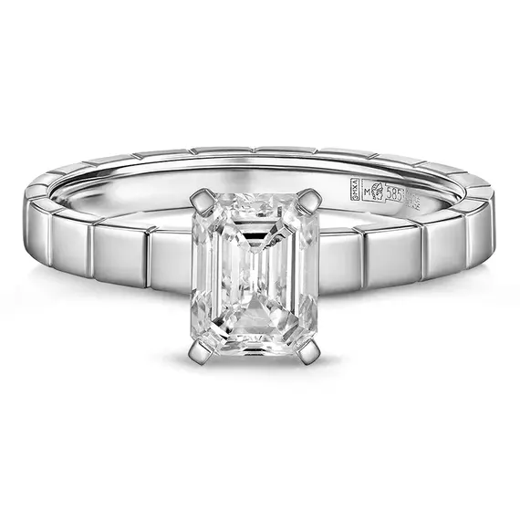 Кольцо с выращенным бриллиантом 1.030 ct, изображение 2