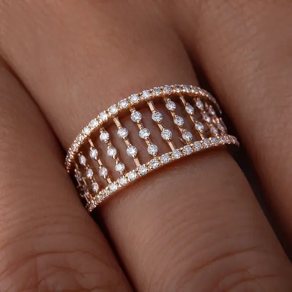 Кольцо с выращенными бриллиантами 0.439 ct, изображение 3