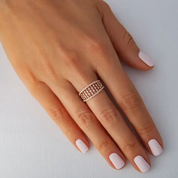 Кольцо с выращенными бриллиантами 0.439 ct, изображение 5