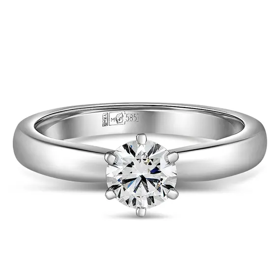 Кольцо с выращенным бриллиантом 0.331 ct, изображение 2