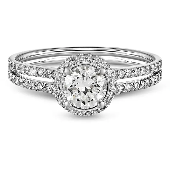 Кольцо с выращенными бриллиантами 0.878 ct, изображение 2