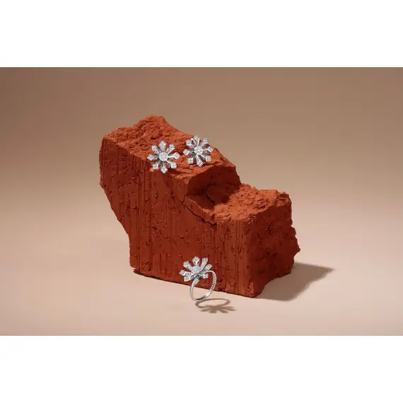 Колье с бриллиантами из белого золота 585, изображение 5