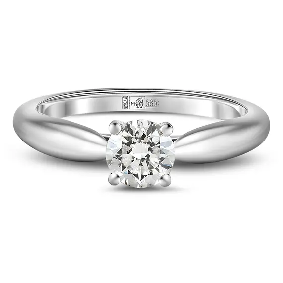 Кольцо с выращенным бриллиантом 0,525 ct, изображение 2