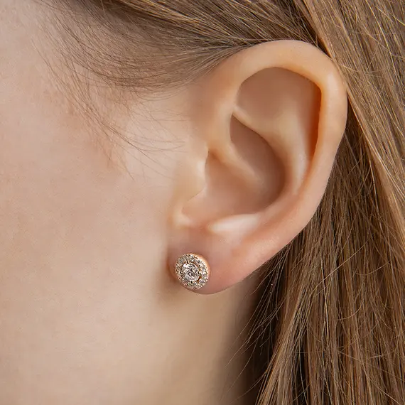 Серьги с выращенными бриллиантами 0.941 ct, изображение 2