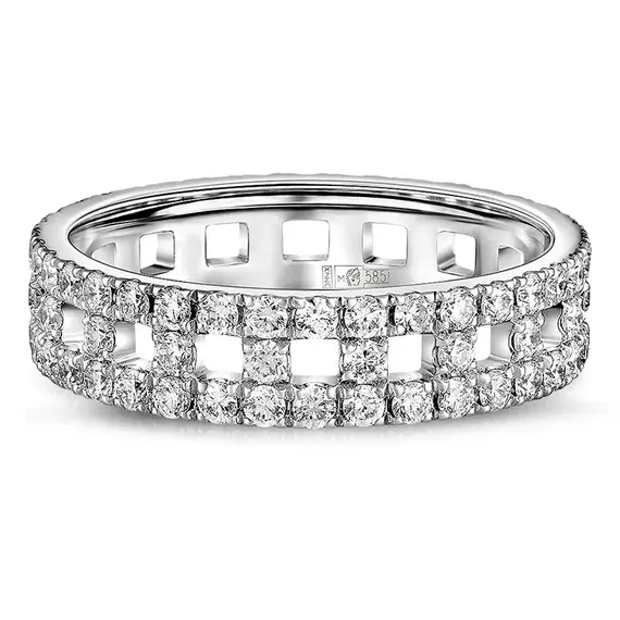 Кольцо с выращенными бриллиантами 1,097 ct, изображение 2