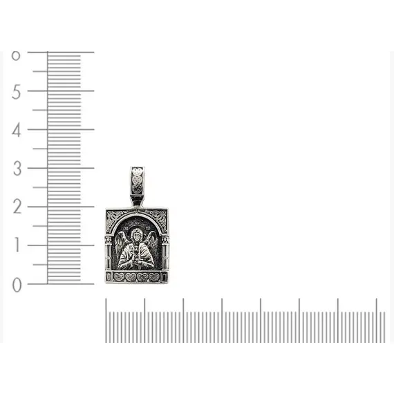 Подвеска Ангел Хранитель нательная иконка из серебра 925 пробы, изображение 5