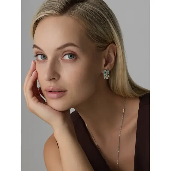 Серьги серебро 925 Дерево жизни, изображение 12