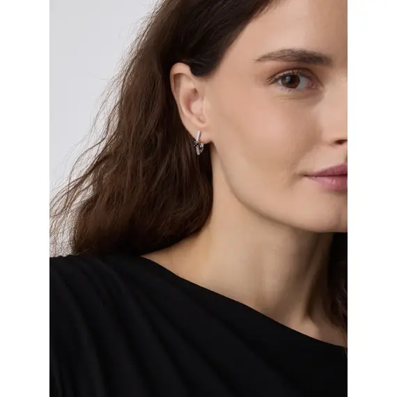 Серьги серебряные 925 проба с сапфиром, изображение 2