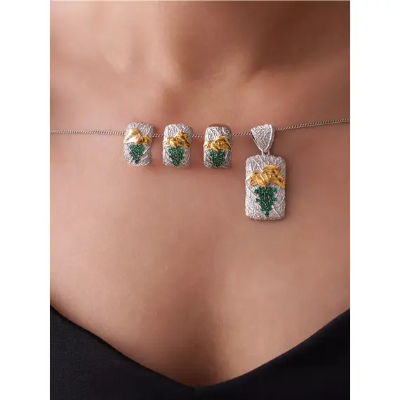 Серьги серебро 925, изображение 11