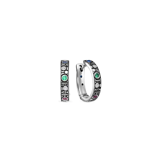 Серьги из серебра 925 с фианитами