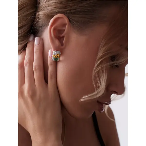 Серьги серебро 925, изображение 2