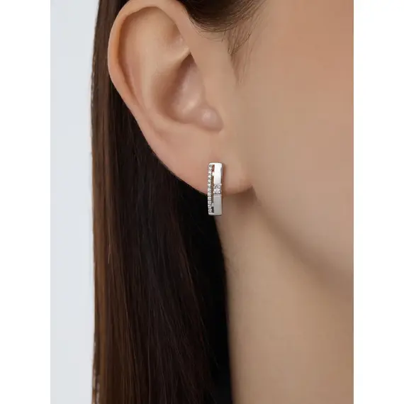 Серьги серебряные 925 проба, изображение 2