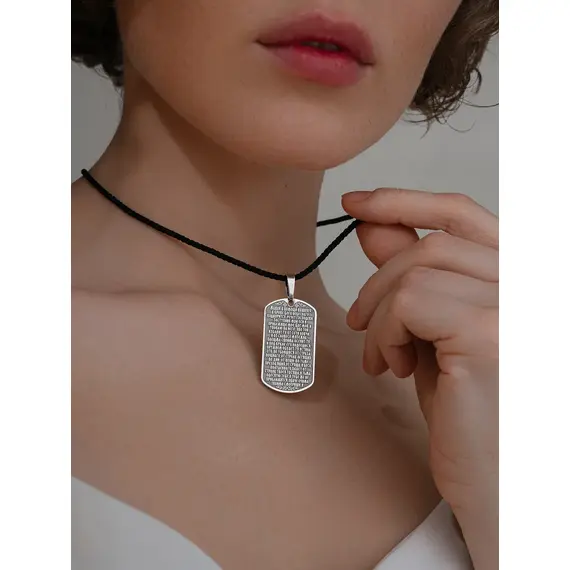 Подвеска серебро 925 православная жетон, изображение 8