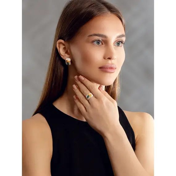 Серьги серебро 925, изображение 9