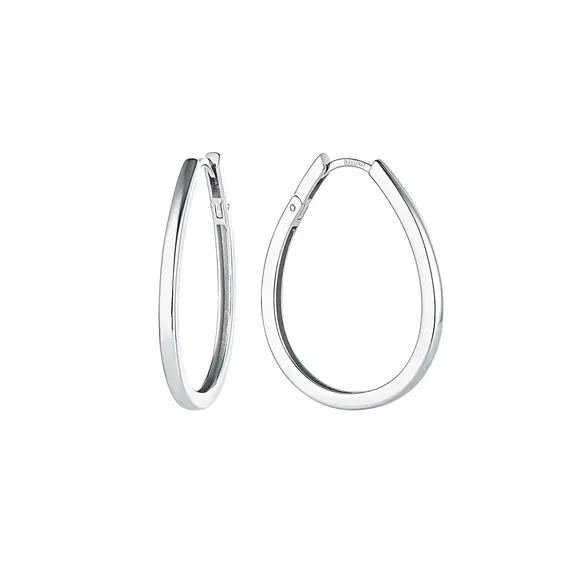 Серьги капли из серебра 925 пробы