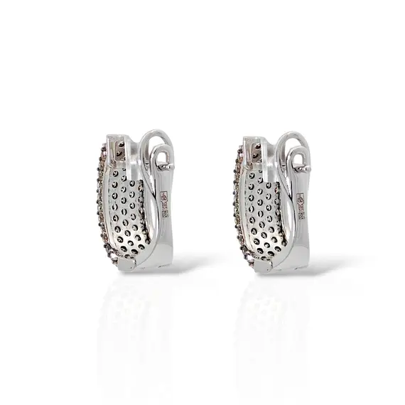 Серьги с бриллиантами из золота 585, изображение 5