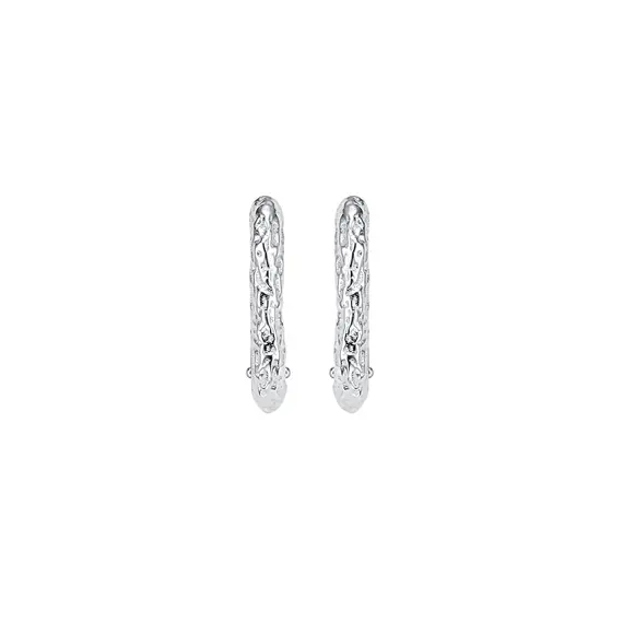 Текстурные серьги из серебра 925 пробы, изображение 2