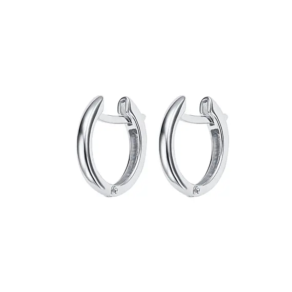Серебряные серьги хупы из серебра 925 пробы
