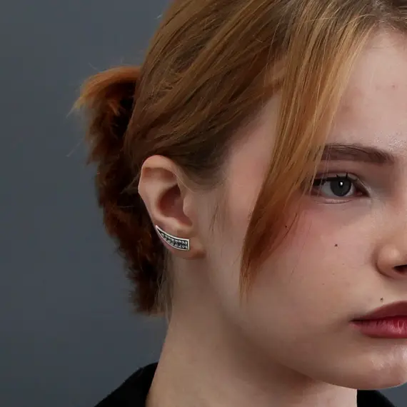 Серьги-клаймберы "Муза", изображение 3