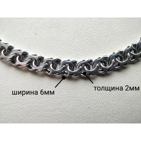 Цепь из серебра 925 пробы, изображение 2